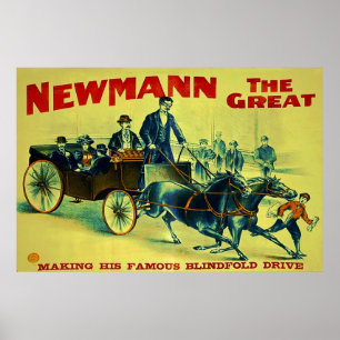 Newmann o grande poster do mágico do vintage do ~