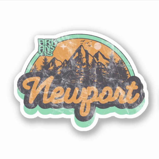 Newport, Arkansas  Adesivo (Frente)