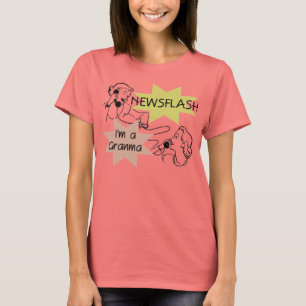 Newsflash eu sou camiseta e presentes de um Granma