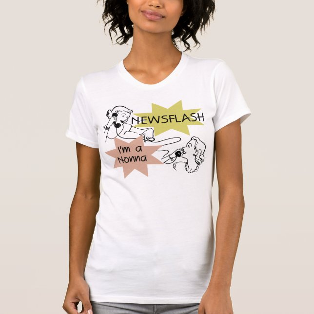 Newsflash eu sou camiseta e presentes de um Nonna (Frente)