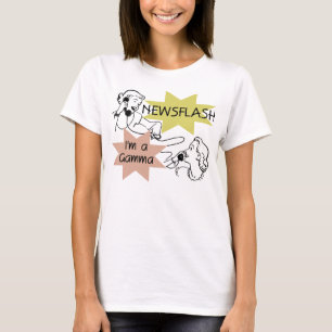 Newsflash eu sou camiseta e presentes de uma gama