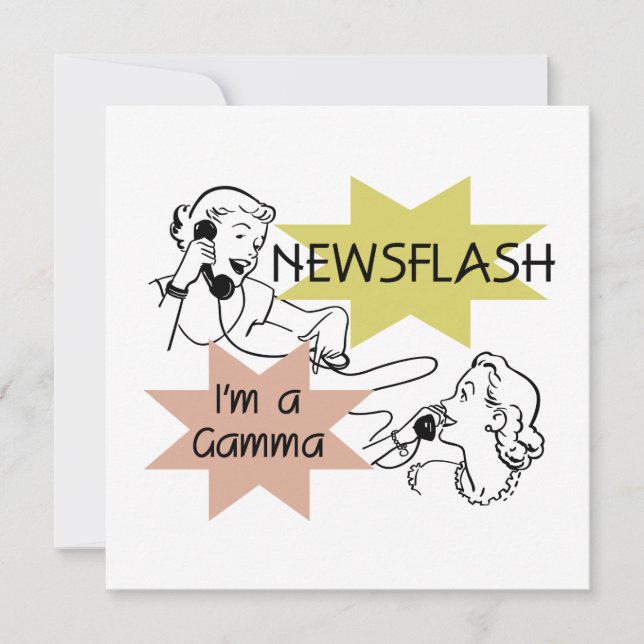 Newsflash Sou um Camiseta Gama e presentes (Frente)