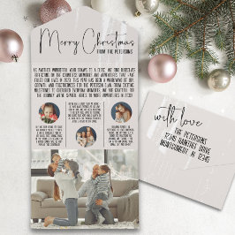 Newsletter de Natal moderno em revisão