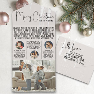 Newsletter de Natal moderno em revisão