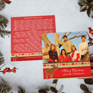 Newsletter no cartão de Natal da Moose Traseira