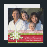 Newsletter no cartão de Natal do Damasco Vermelho<br><div class="desc">Veja mais Designs de Natal em Sandra</div>