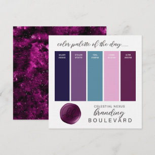 Nexo Celestial - Cartão de Paleta de Cores Temátic