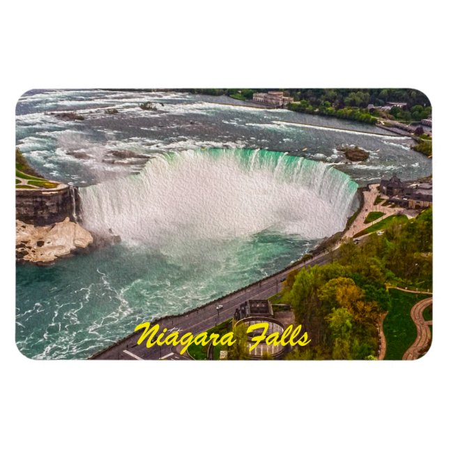 Niagara Cai Um Ímã Flexível Antiquado (Horizontal)