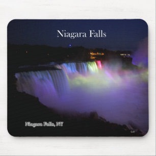 Niagara Falls Noturno Mousepad