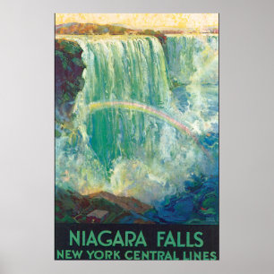 Niagra cai trabalhos de arte do poster das viagens