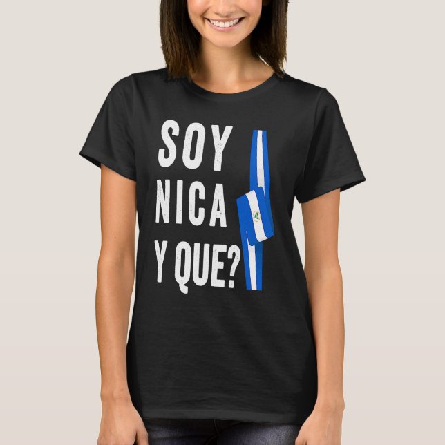 Nicarágua Bandeira Camiseta Nicarágua Nicoya Pinol (Frente)