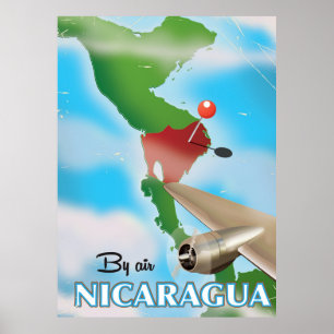 Nicarágua pelo poster das férias do ar