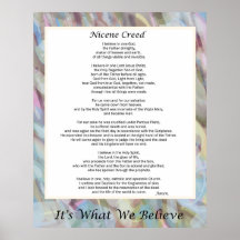 Nicene Creed Poster de 24" x 30"