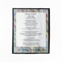 Nicene Creed Tapeçaria Decoração Cristã de Credo
