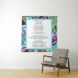 Nicene Creed Tapeçaria Prayer Wall Decor