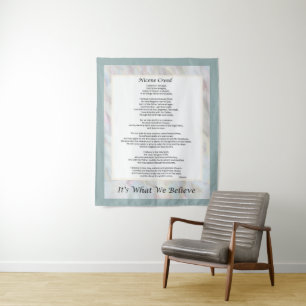 Nicene Creed Tapeçaria Prayer Wall Decor
