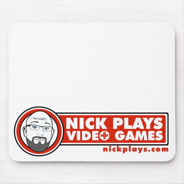 Nick joga o video games Mousepad (Frente)