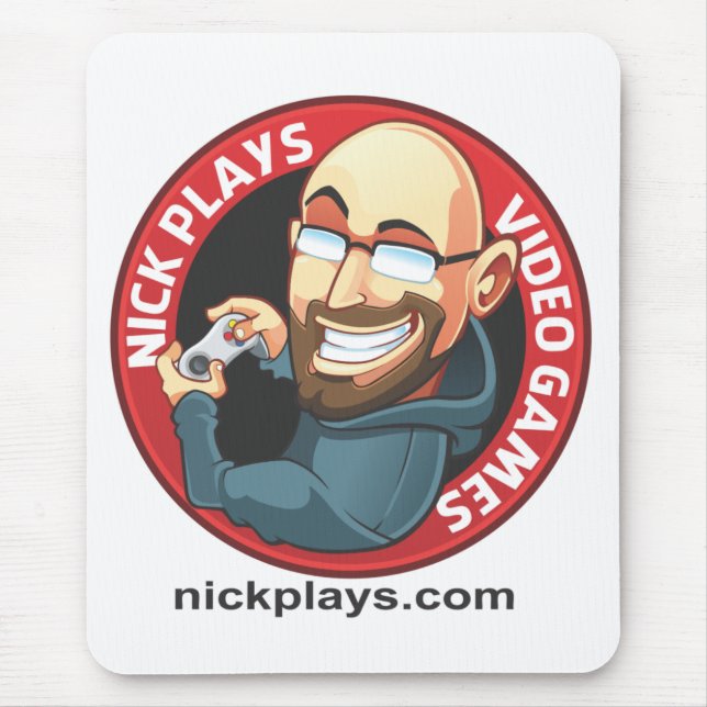 Nick joga o video games Mousepad (Frente)
