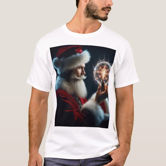 Nicola Tesla natal Camiseta (Frente)