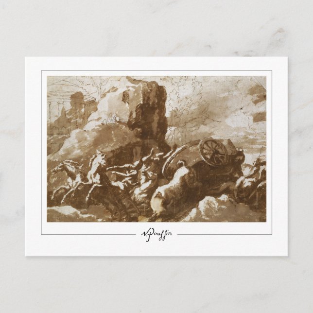 Nicolas Poussin #222 - Cartão Postal de Arte (Frente)