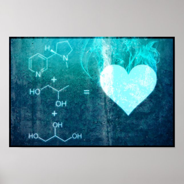 Nicotina + PG + VG Poster (Frente)