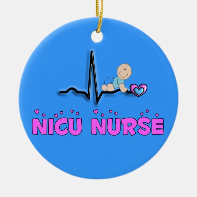 NICU Enfermeiro Enfeites de natal Adorável (Frente)
