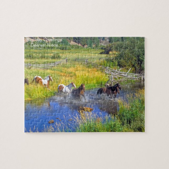 Niece de Natal. Quebra-cabeça (Horizontal)