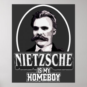 Nietzsche É O Meu Poster Ficar em casa