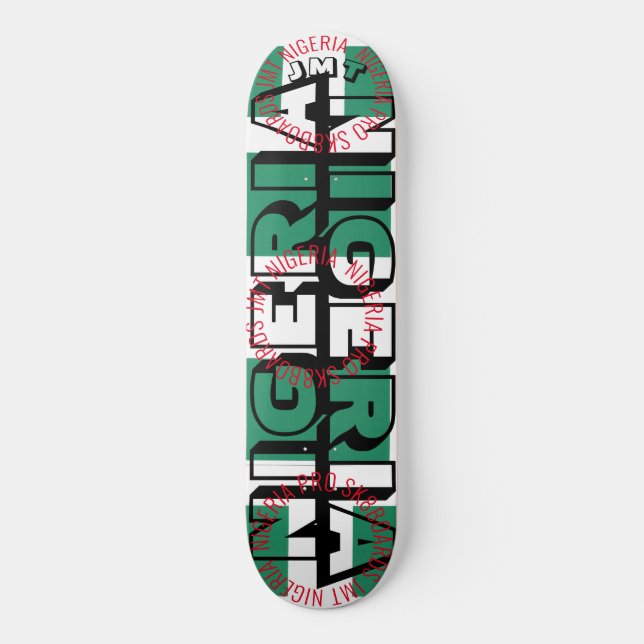 NIGERIA JMT NIGERIA 8, 1/4", skateboard Deck (Frente)