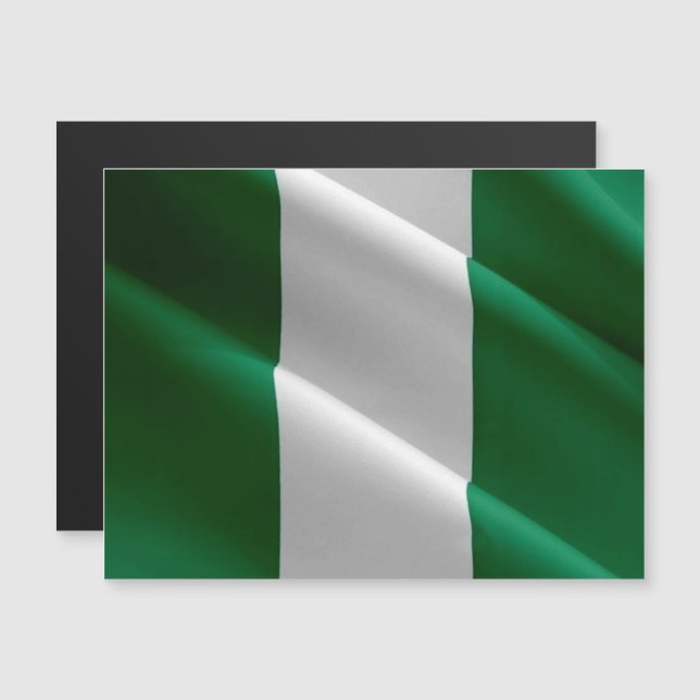 Nigéria - Waving Flag - (Frente/Verso)
