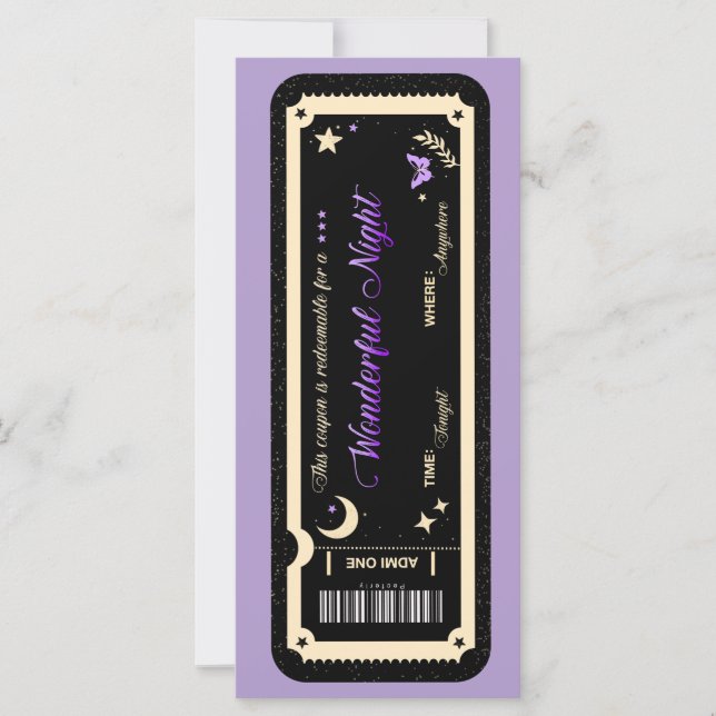  Night coupon (Frente)