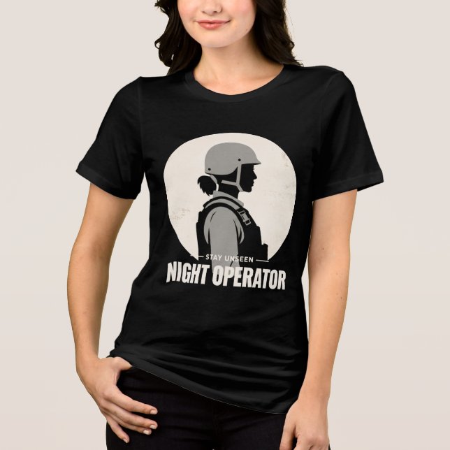 Night Operator Vintage Women’s Tactical Tee (Frente)