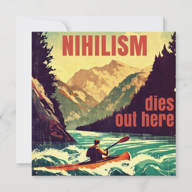 Niilismo Morre Aqui Em Kayaking (Frente)