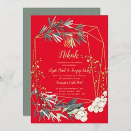 Nikah - Convite de casamento do Motif Islâmico Ver