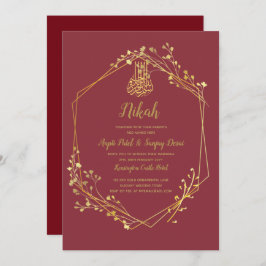 Nikah - Convites de casamento do Motif Islâmico Do