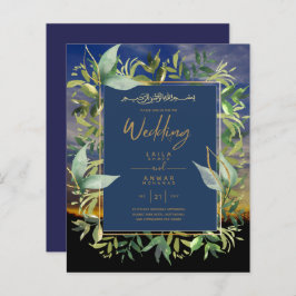 NIKAH - Convites Dourados ao Casamento Islâmico Az