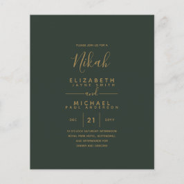 NIKAH - Orçamento Dourado Verde Moderno