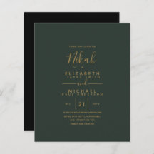 NIKAH - Orçamento Dourado Verde Moderno