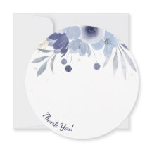 Niko Round Photo Cartões de agradecimentos