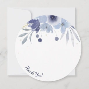 Niko Round Photo Cartões de agradecimentos