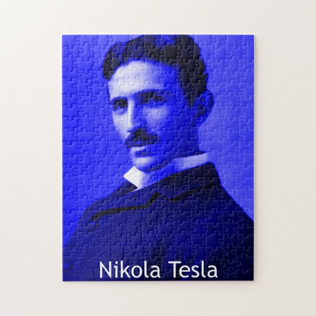 Nikola Tesla Art Quebra-cabeça (Vertical)