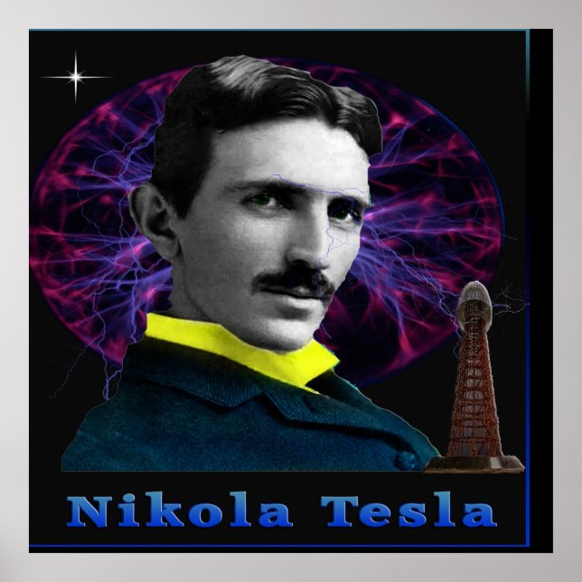 Nikola Tesla poster (Frente)