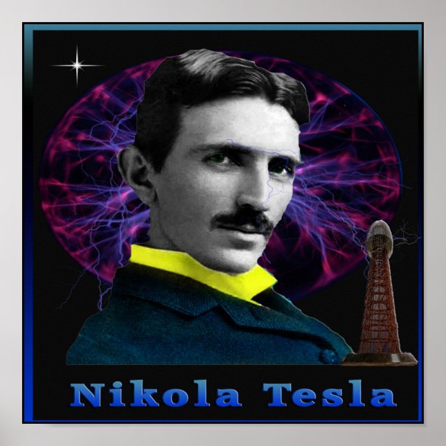 Nikola Tesla poster (Frente)