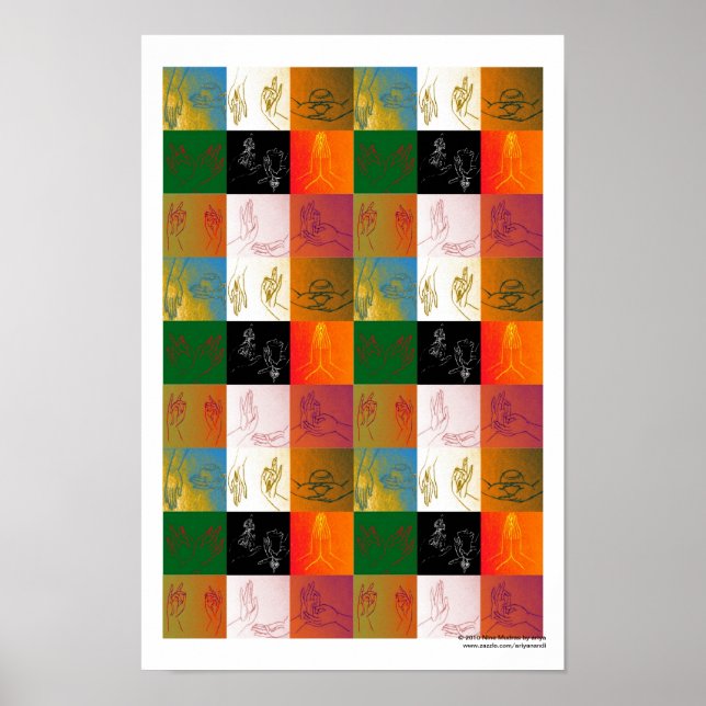 Nine Mudras Poster B (Frente)