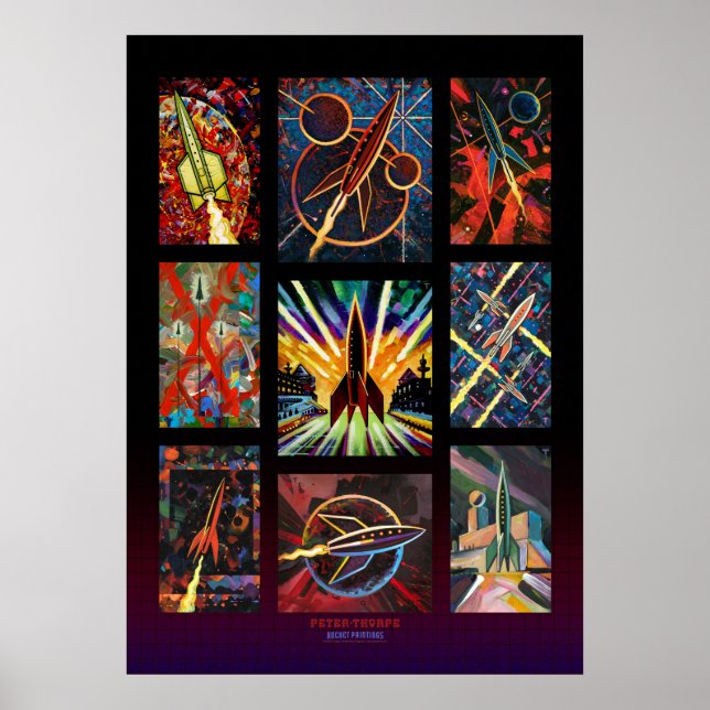 Nine Rockets Poster (Frente)