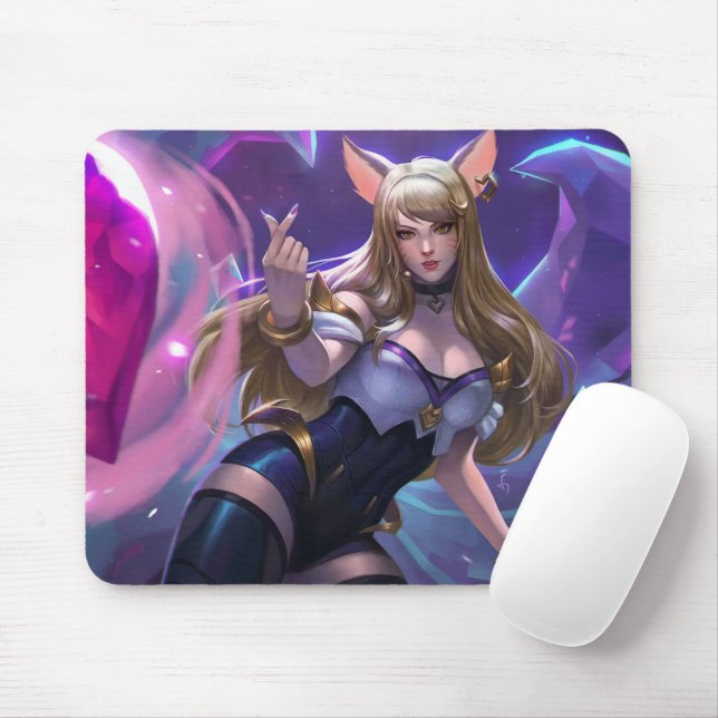Nine Tail Fox Mousepad | Mousepad Personalizável (Com mouse)
