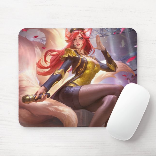 Nine Tail Fox Mousepad | Mousepad Personalizável (Com mouse)
