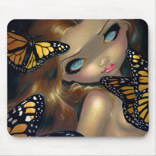 "Ninfa com monarca" Mousepad
