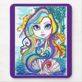 Ninfa Gaga na meia arte Mousepad da fantasia de