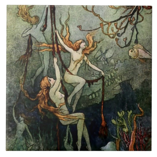 “Ninfas do Mar” por Warwick Goble (Frente)